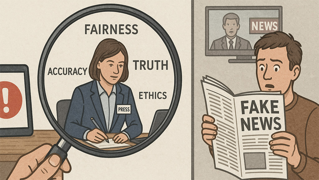Wie man Qualitätsjournalismus und grundlegende ethische Prinzipien des Journalismus unterscheidet