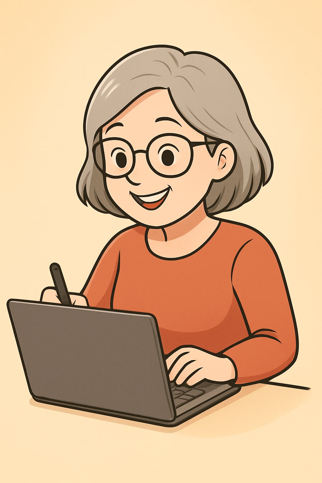 M5-U2-L1-F Anna ist glücklich