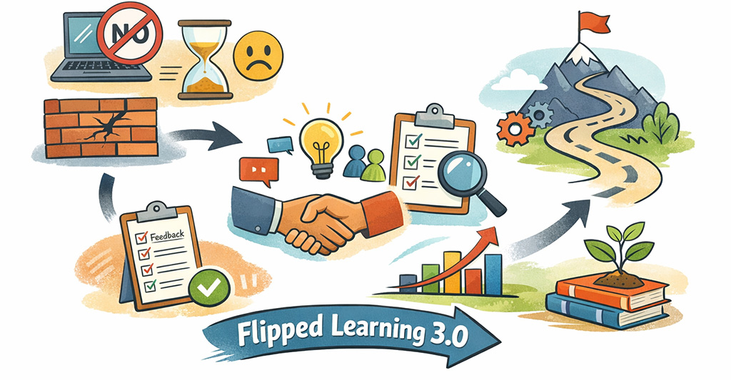 M5 - Banner Flipped Learning 3.0: Herausforderungen und Lösungen